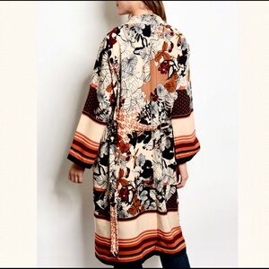 Arwen boho kimono wrap floral cardigan cover up